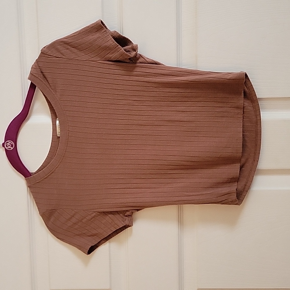 Bozzolo Brown crop top, size m